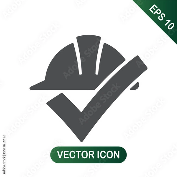 Obraz Construction Safety Approved Icon