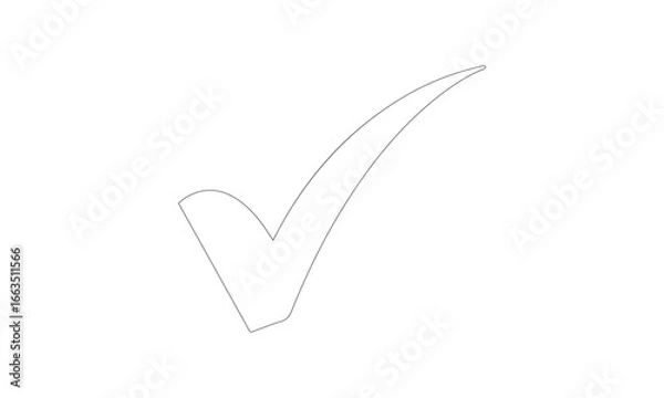 Fototapeta white check mark transparent background png file type. vector illustration eps file