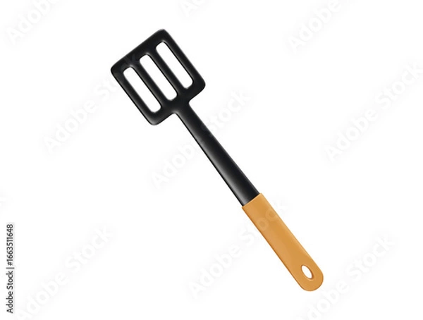 Fototapeta Spatula icon 3d  rendering illustration 