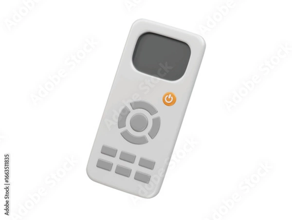 Obraz Air conditioner remote icon 3d  rendering illustration 