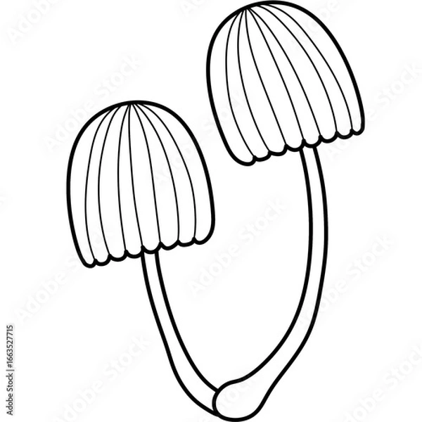 Obraz mushroom Autumn Coloring