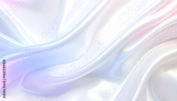 Fototapeta フォログラフィックな背景画像　ホワイト