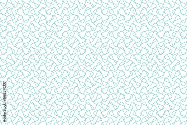Fototapeta Vector abstract checkered background. Dynamic backdrop with optical illusion, op art.