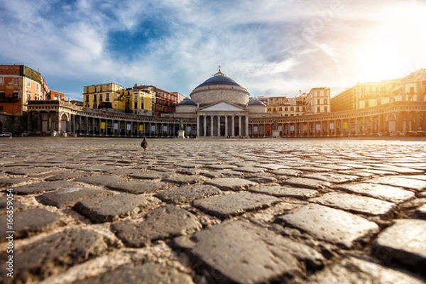Obraz Piazza del Plebiscito w Neapolu, Włochy. Cel podróży