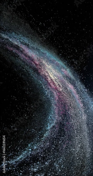 Fototapeta Cosmic nebula swirl in deep space