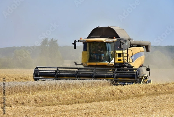 Obraz harvester in full work