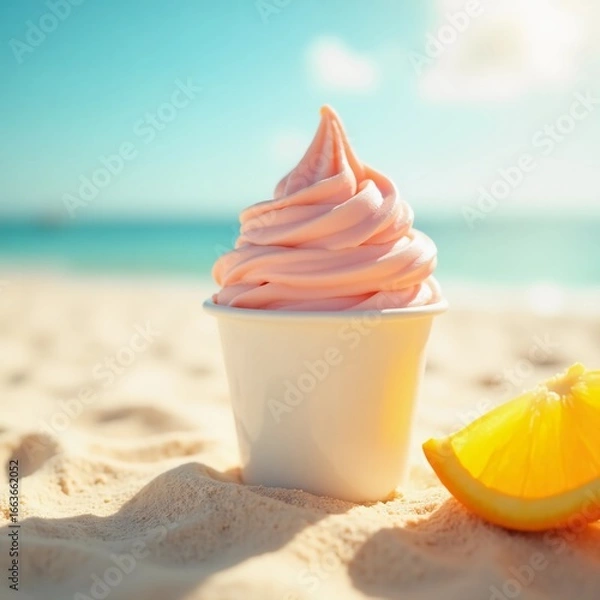 Fototapeta ice cream background