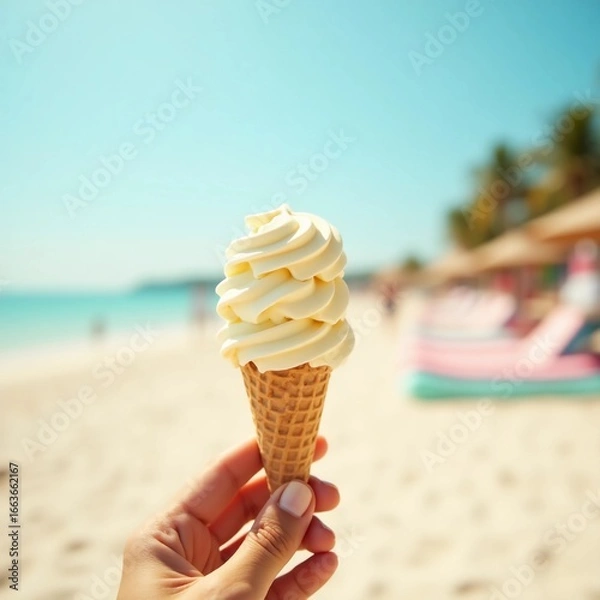 Fototapeta ice cream background
