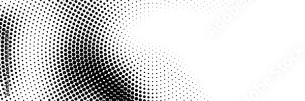 Fototapeta Set of black halftone dots backgrounds. vector modern dots halftone,Pop art comic style gradient circle halftone set Vector isolated on white background dots pattern. dots circle vector ilustration
