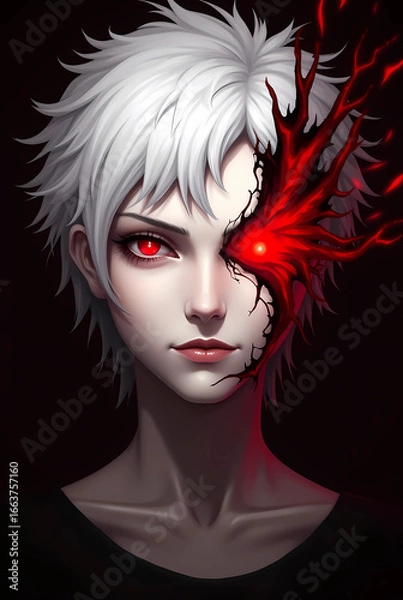 Obraz On the border between darkness and light