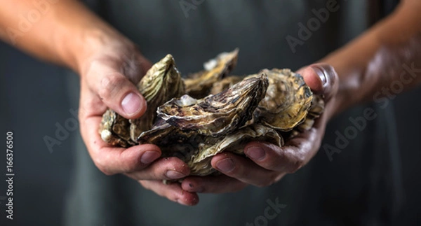 Obraz Świeże ostrygi