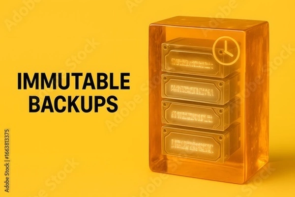 Fototapeta Immutable Data Preservation with Blockchain Concept for Data Integrity and Long-Term Archiving