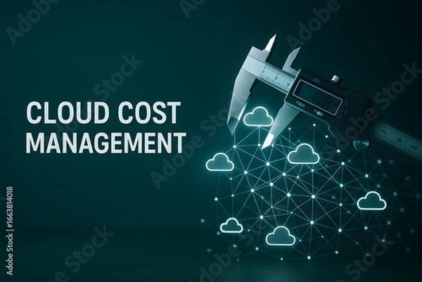 Fototapeta Optimizing Cloud Costs with Digital Data Analytics for Financial Management and Efficiency