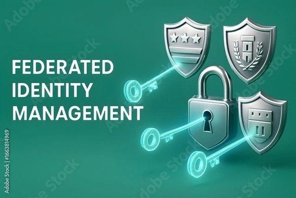 Fototapeta Unified Access Security with Central Digital Key for Streamlined Identity Management