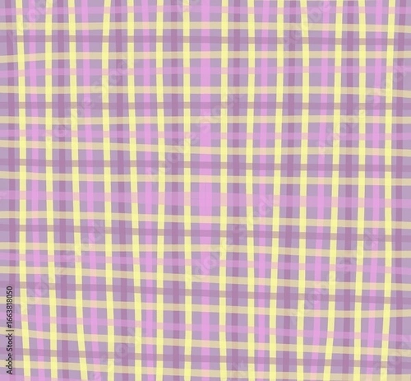 Obraz pink plaid fabric texture background