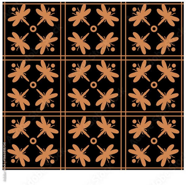Obraz set of seamless geometric patterns