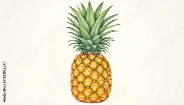 Obraz Pineapple illustration