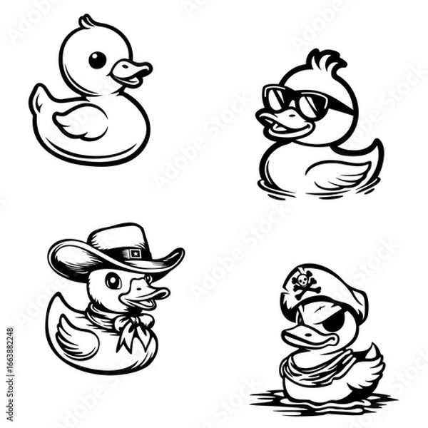 Fototapeta Pato de borracha