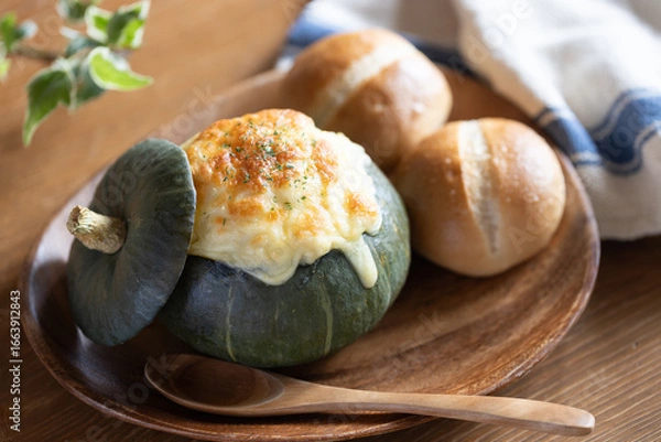 Obraz 丸ごと かぼちゃグラタン