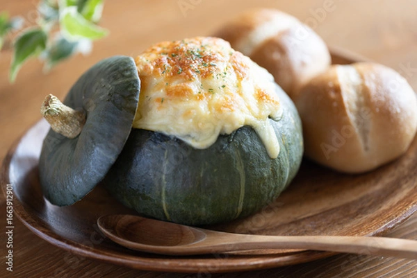 Obraz 丸ごと かぼちゃグラタン