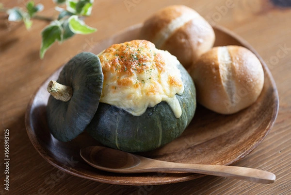 Obraz 丸ごと かぼちゃグラタン