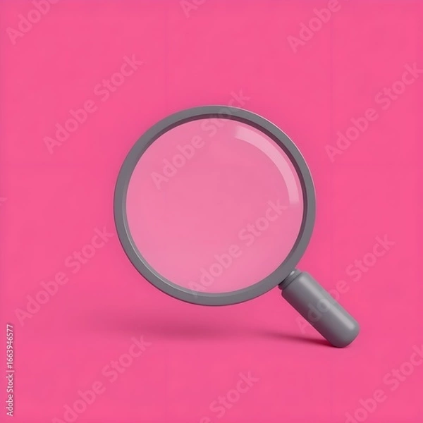 Obraz 3d magnifying glass