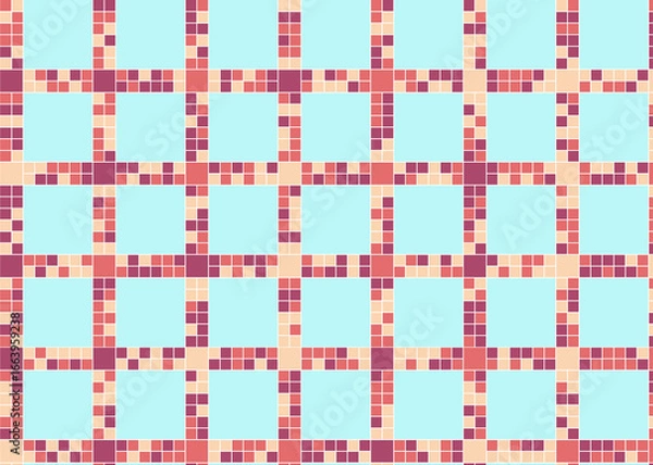 Obraz 幾何学的なタイル模様 背景