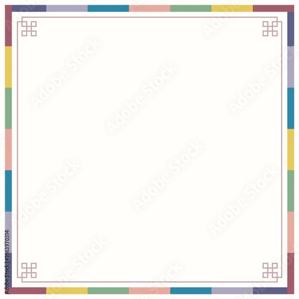 Obraz Korean traditional pattern decoration background.