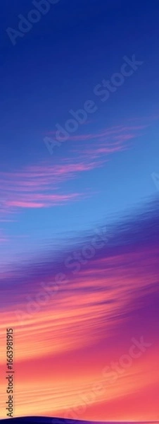 Fototapeta Vibrant Sky with Majestic Color Gradients
