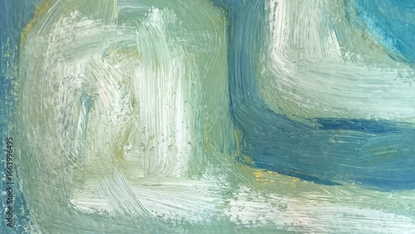 Fototapeta Hand-drawn abstract paintings, geometric backgrounds, analog illustrations with brushstrokes, brush texture expression on paper, banner