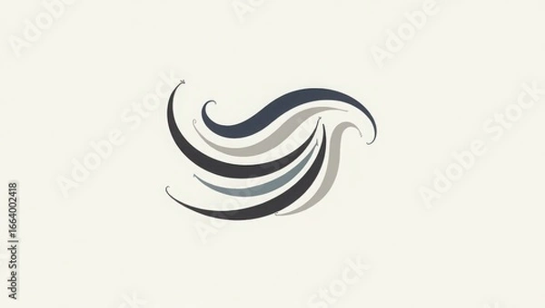 Fototapeta abstract background vector illustration blue water splash, abstract blue smoke, abstract background with swirls, hand drawn vector illustration, vector illustration of an abstract hand drawn backgroun