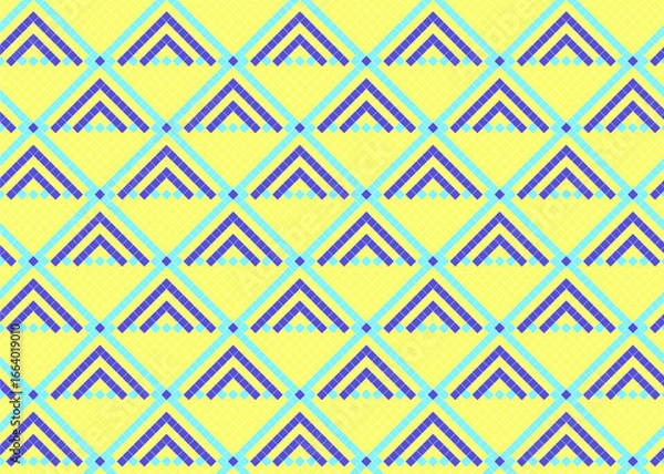 Obraz 和をイメージしたドット柄 タイル 背景