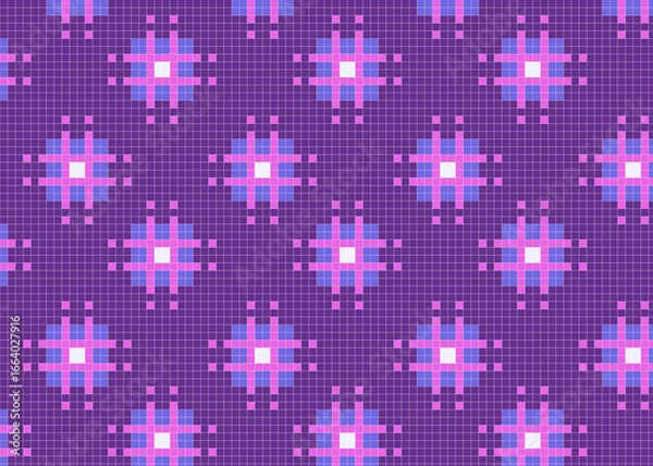 Obraz 和をイメージしたドット柄 タイル 背景