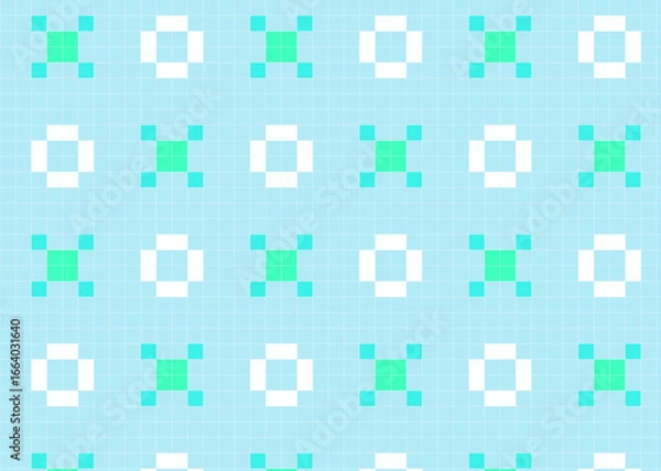 Obraz 和をイメージしたドット柄 タイル 背景