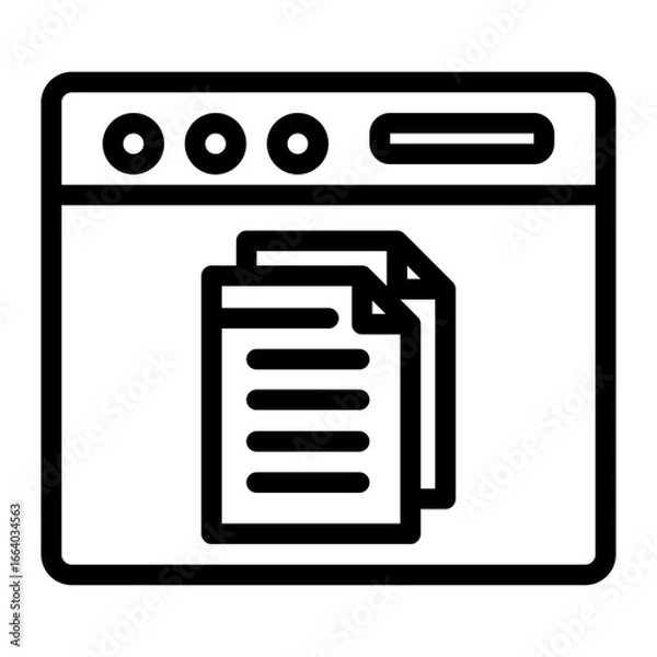 Fototapeta Tag Information Taxonomy Outline Icon