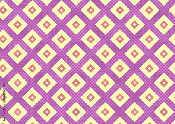 Fototapeta 和をイメージしたドット柄 タイル 背景