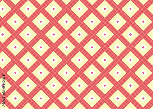 Fototapeta 和をイメージしたドット柄 タイル 背景