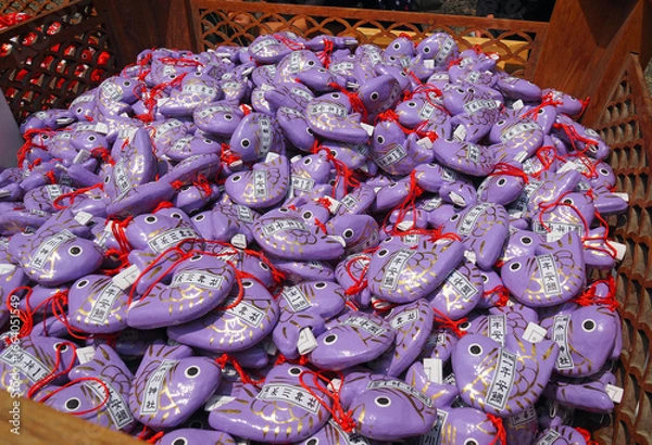 Obraz 川越氷川神社　鯛のおみくじ