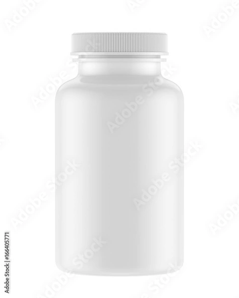 Fototapeta blank plastic bottle isolated on white background, 3D rendering
