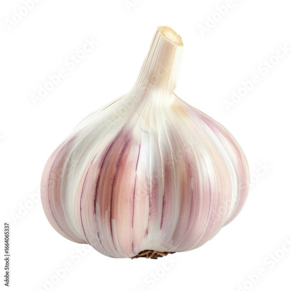 Fototapeta Piece of Garlic isolate on transparency background
