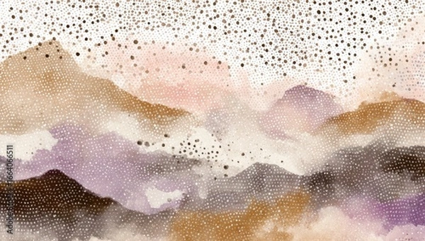 Obraz Abstract mountain range, soft colors, speckled