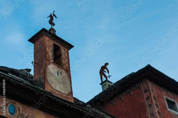 Obraz Statue di spazzacamini in ferro battuto