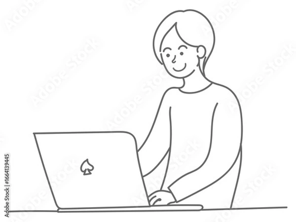 Fototapeta イラスト　男性　女性