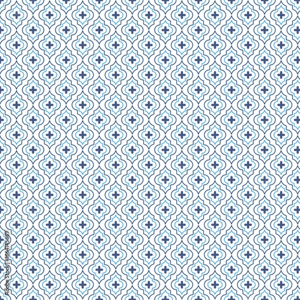 Fototapeta vector seamless pattern with geometric shapes