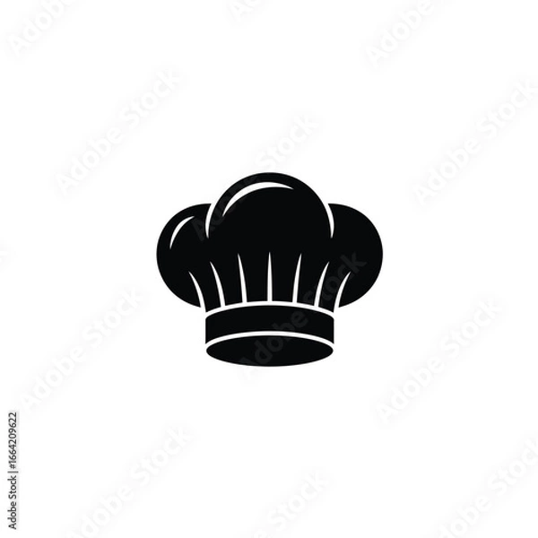 Obraz Black Chef's Hat Illustration, Transparent PNG, Culinary Design, Professional Cookware