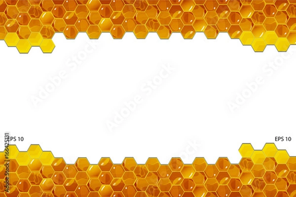 Obraz Honeycomb background Vector Illustration