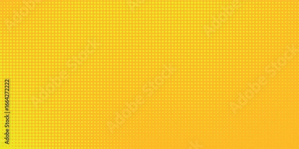 Obraz Dots halftone yellow and dark blue color pattern gradient grunge texture background. vector grunge. modern