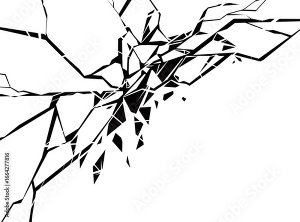 Fototapeta 割れて砕けるイメージ