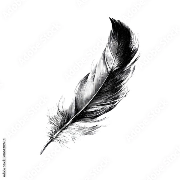 Obraz feather isolated on white