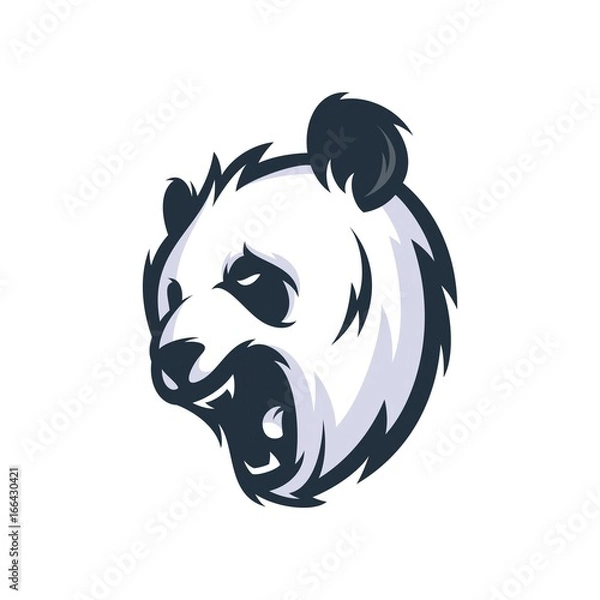 Obraz Ilustracja Logo wektora pandy